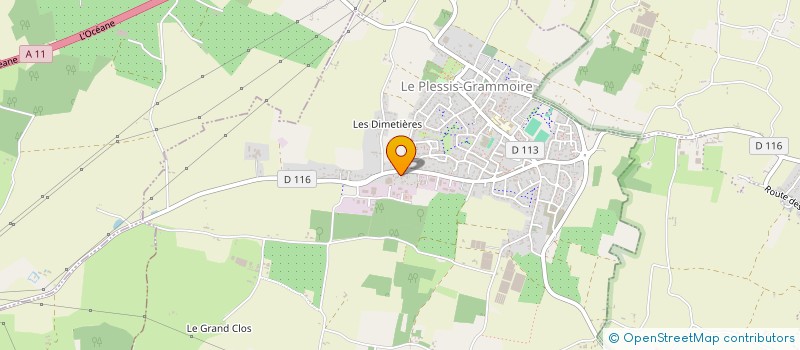localisation de l'entreprise SCI DOPI IMMO  LE PLESSIS-GRAMMOIRE