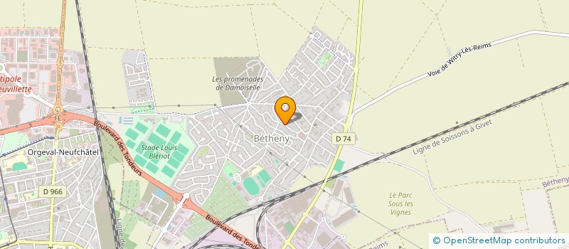 localisation de l'entreprise SCI DOR  BETHENY