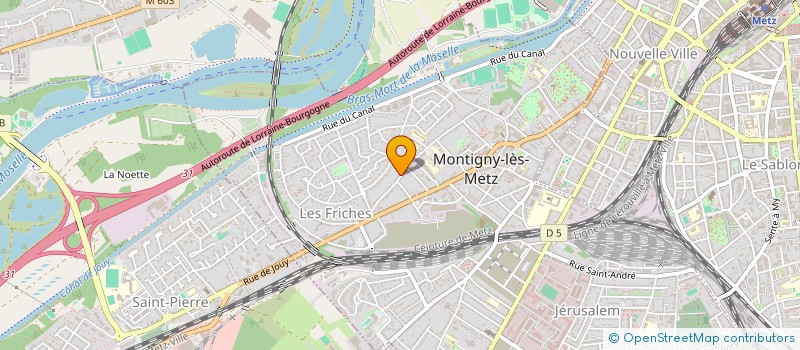 localisation de l'entreprise SCI DOR-PHILIPPE à MONTIGNY-LES-METZ