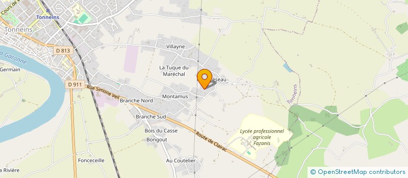 localisation de l'entreprise SCI DORA  TONNEINS