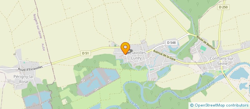 localisation de l'entreprise SCI DORAY  ESCLAVOLLES-LUREY