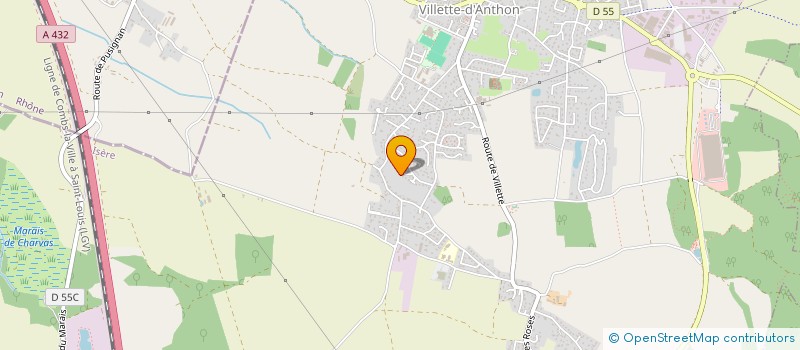 localisation de l'entreprise SCI DORCAN  VILLETTE-D'ANTHON