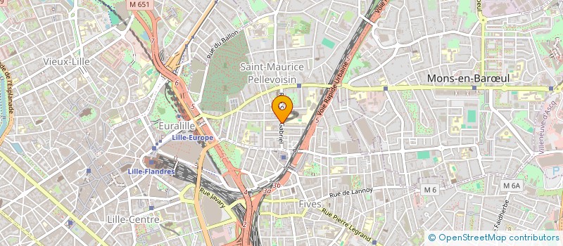 localisation de l'entreprise SCI DORDIN à LILLE