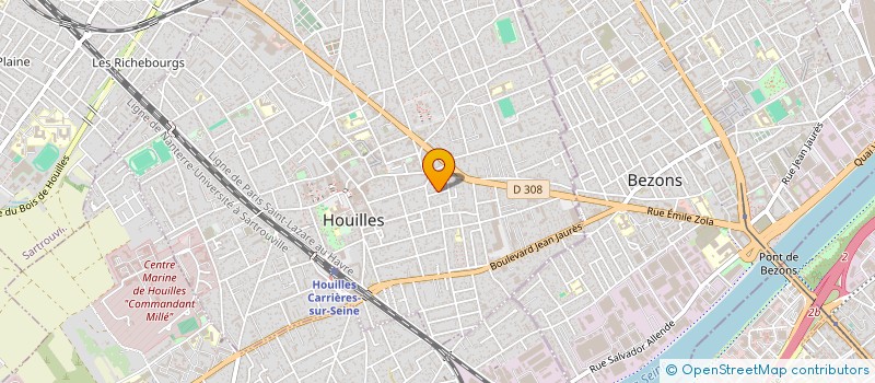 localisation de l'entreprise SCI DORE  HOUILLES