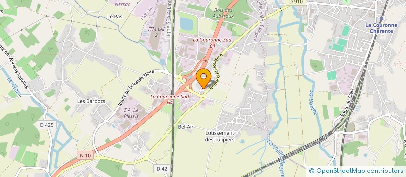 localisation de l'entreprise SCI DORE  ROULLET-SAINT-ESTEPHE