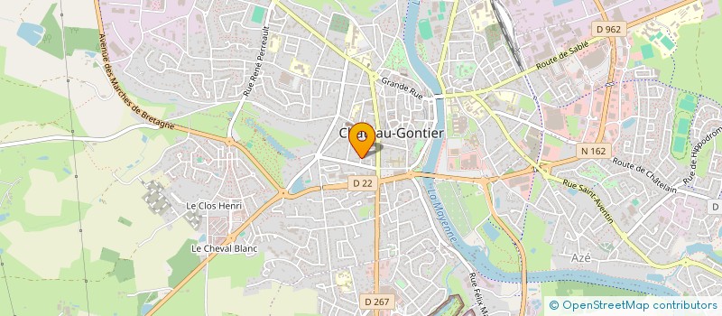 localisation de l'entreprise SCI DOREE  CHATEAU-GONTIER-SUR-MAYENNE