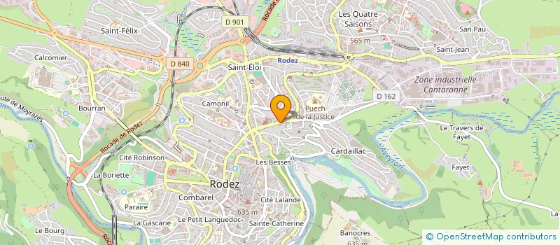 localisation de l'entreprise SCI DOREPONTAINE  RODEZ