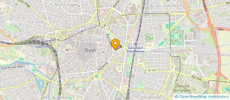 localisation de l'entreprise SCI DORET à DIJON