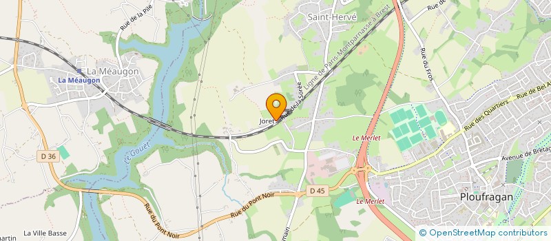 localisation de l'entreprise SCI DORGENN  PLOUFRAGAN