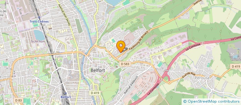 localisation de l'entreprise SCI DORIA à BELFORT
