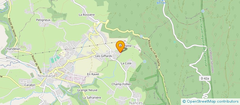 localisation de l'entreprise SCI DORIA  NOVALAISE