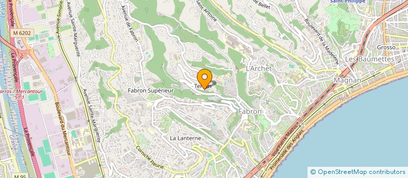 localisation de l'entreprise SCI DORIANE ET NICOLAS à NICE