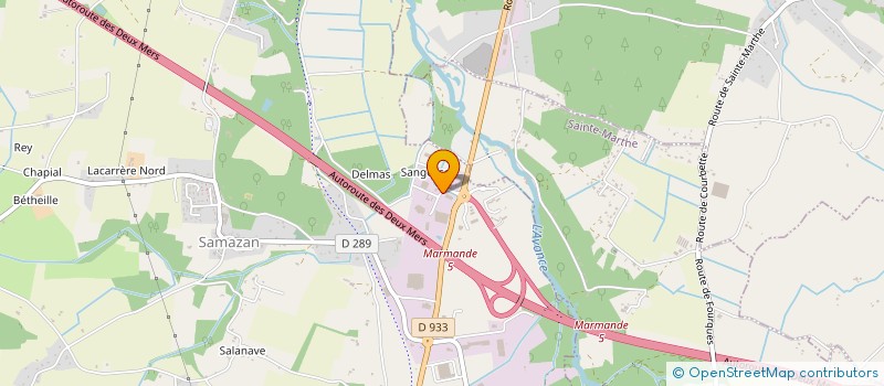 localisation de l'entreprise SCI DORIANIS  SAMAZAN