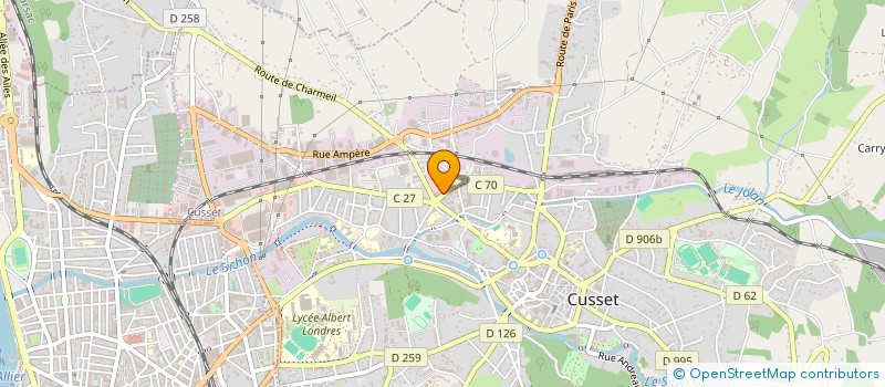 localisation de l'entreprise SCI DORIAT à CUSSET