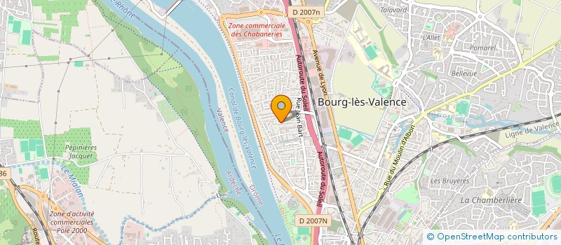 localisation de l'entreprise SCI DORIER  BOURG-LES-VALENCE