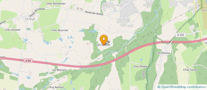 localisation de l'entreprise SCI DORILOC  ORLEAT