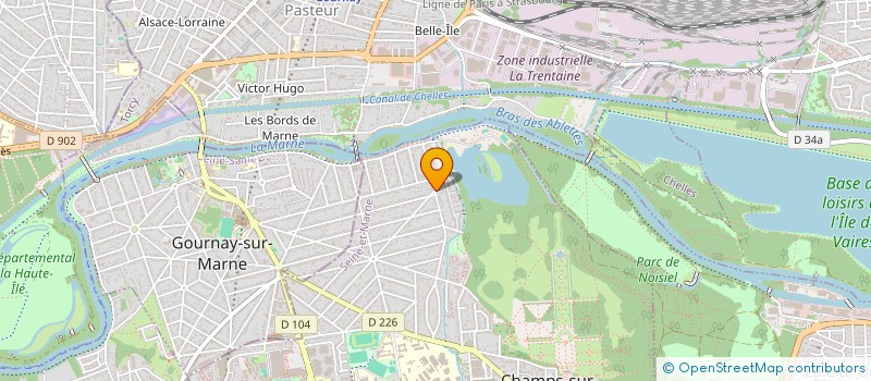 localisation de l'entreprise SCI DORINE  CHAMPS-SUR-MARNE