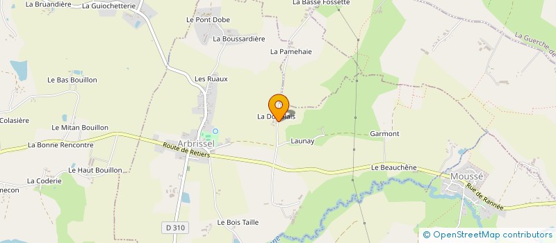 localisation de l'entreprise SCI DORIOLAIS  ARBRISSEL