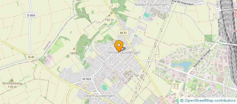 localisation de l'entreprise SCI DORIS  MITTELHAUSBERGEN