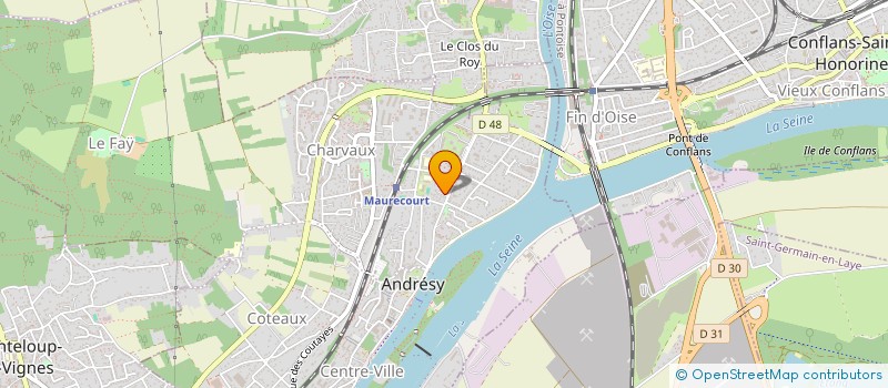 localisation de l'entreprise SCI DORIS  ANDRESY