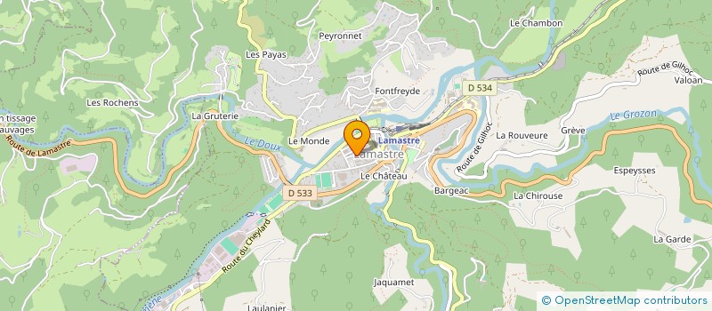 localisation de l'entreprise SCI DORITHER  LAMASTRE