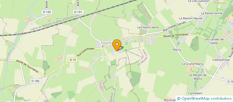 localisation de l'entreprise SCI DORLEANS-THEOVAL-YAMANAKA  TOURNIERES