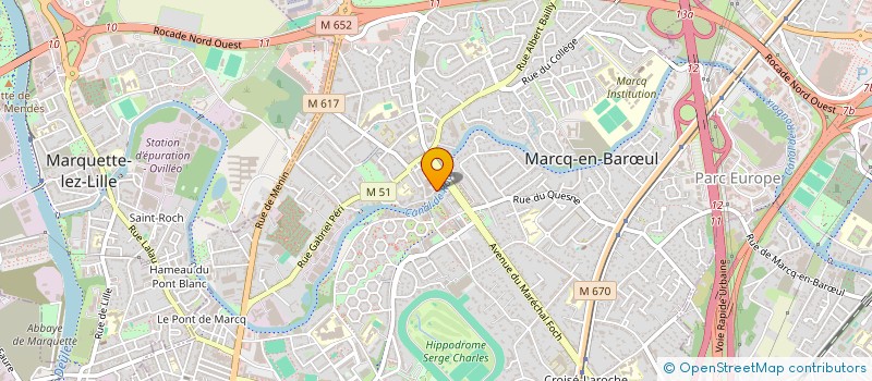 localisation de l'entreprise SCI DORNBIERER VINCENTI à MARCQ-EN-BARŒUL