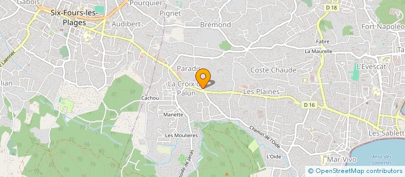 localisation de l'entreprise SCI DORSODURO à LA SEYNE-SUR-MER