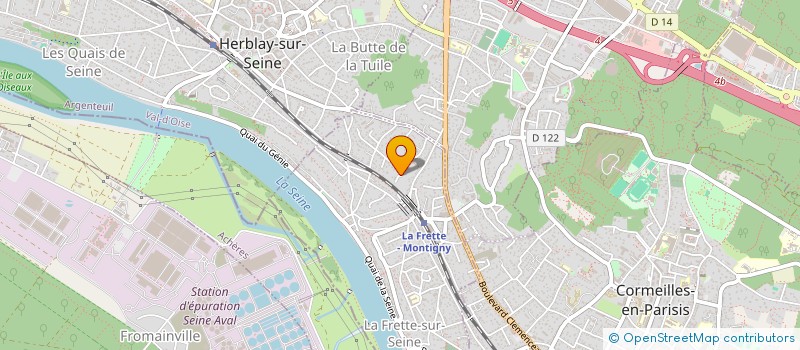 localisation de l'entreprise SCI DORVAL  LA FRETTE-SUR-SEINE