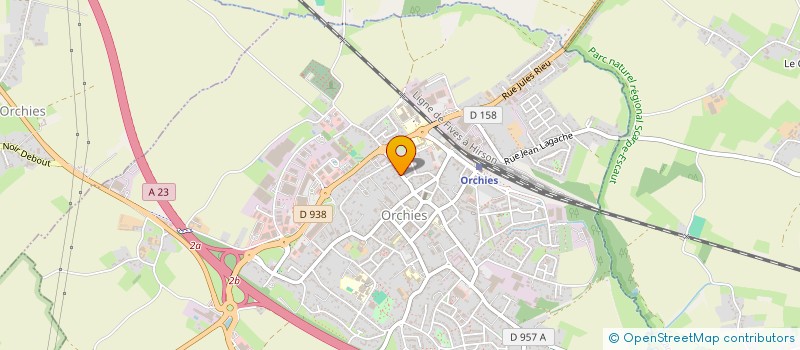 localisation de l'entreprise SCI DORVAN 2  ORCHIES