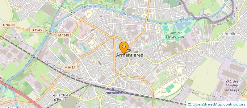 localisation de l'entreprise SCI DORYEU  ARMENTIERES