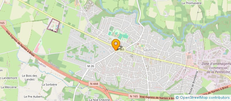 localisation de l'entreprise SCI DOS à SAUTRON