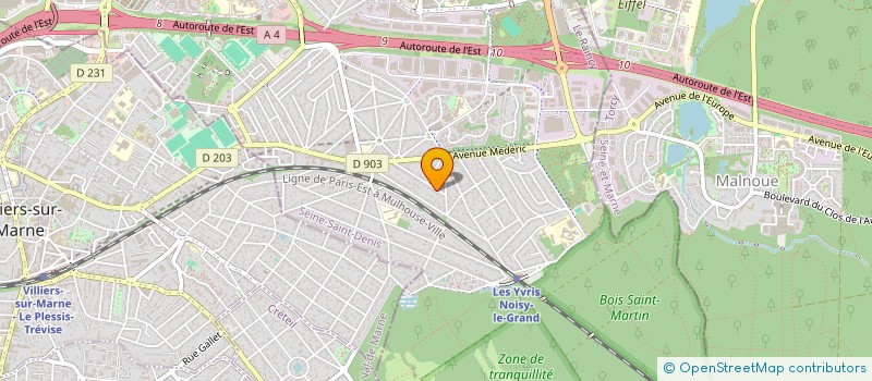localisation de l'entreprise SCI DOS SANTOS & MARTINHO  NOISY-LE-GRAND