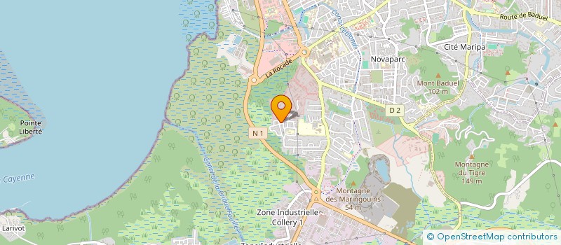 localisation de l'entreprise SCI DOS SANTOS SILVA DE OLIVEIRA RIBEIRO  CAYENNE