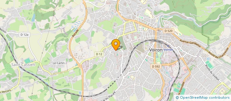 localisation de l'entreprise SCI DOS TEX à VOIRON