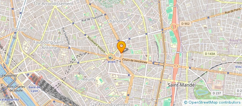 localisation de l'entreprise SCI DOSAC  PARIS