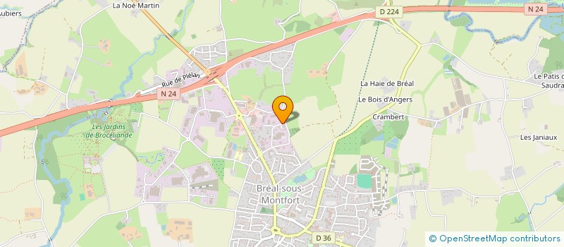 localisation de l'entreprise SCI DOSENN  BREAL-SOUS-MONTFORT