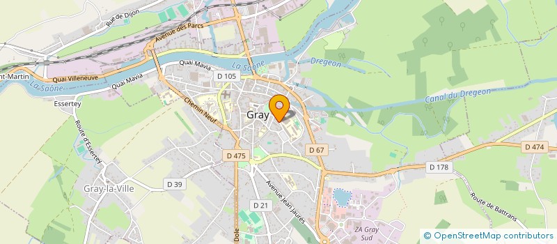 localisation de l'entreprise SCI DOSMEDICA à GRAY