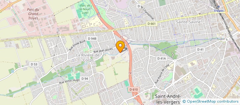 localisation de l'entreprise SCI DOST  LA RIVIERE-DE-CORPS