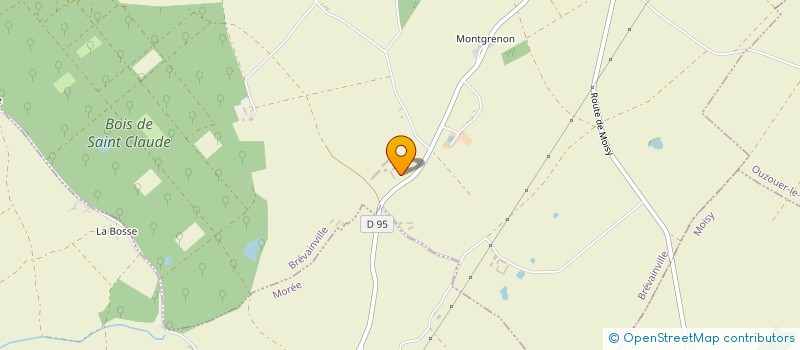 localisation de l'entreprise SCI DOTECRI  BREVAINVILLE