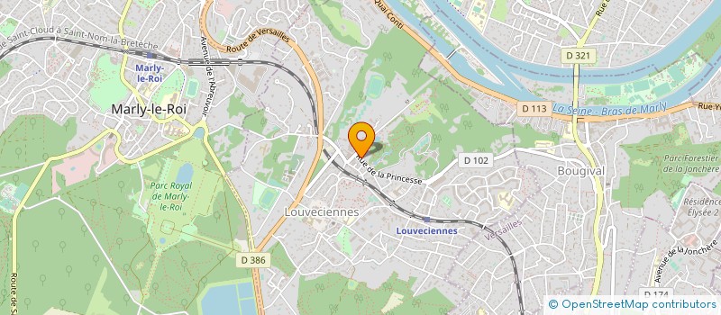 localisation de l'entreprise SCI DOUADY - SAINT MARTIN  LOUVECIENNES