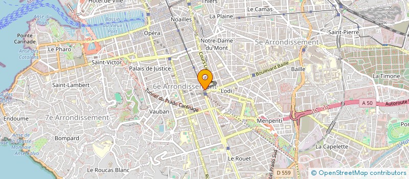 localisation de l'entreprise SCI DOUBLE BB à MARSEILLE