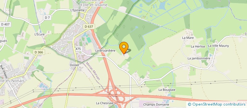 localisation de l'entreprise SCI DOUBLE BOGEY  MINIAC-MORVAN