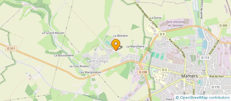 localisation de l'entreprise SCI DOUBLE FACE  SAINT-LONGIS