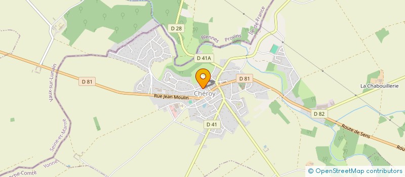 localisation de l'entreprise SCI DOUBLE-R  CHEROY