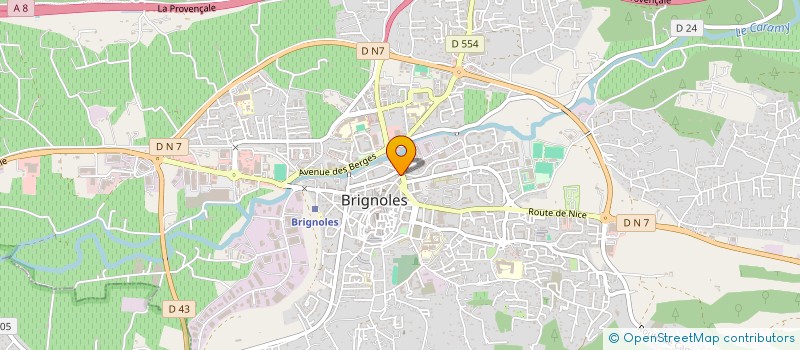 localisation de l'entreprise SCI DOUBLE R à BRIGNOLES