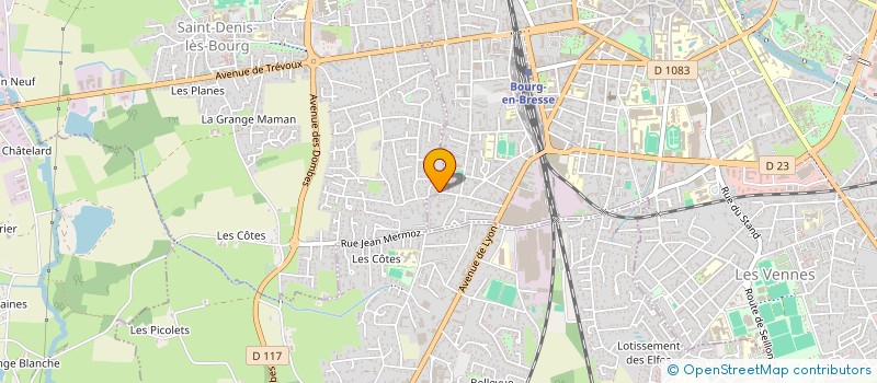 localisation de l'entreprise SCI DOUBLE SIX à SAINT-DENIS-LES-BOURG