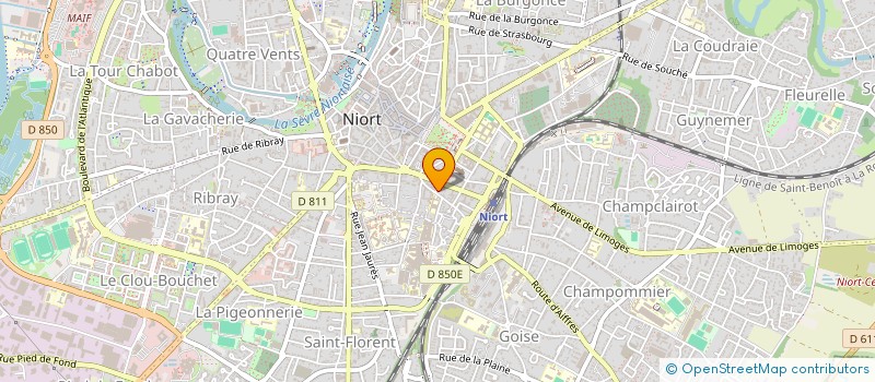 localisation de l'entreprise SCI DOUBLE TOUCHE  NIORT