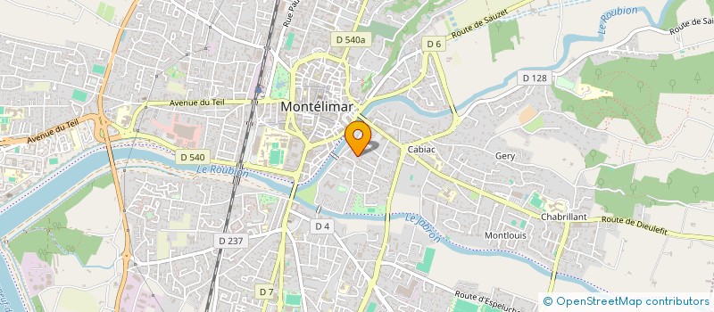 localisation de l'entreprise SCI DOUBS DROME à MONTELIMAR