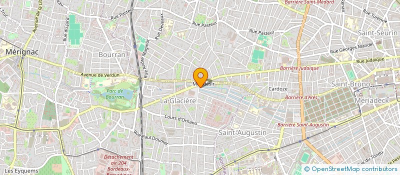 localisation de l'entreprise SCI DOUCE FRANCE à MERIGNAC